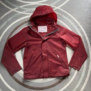 Hunter Vinyl Windcheater Top With Hood Size Small